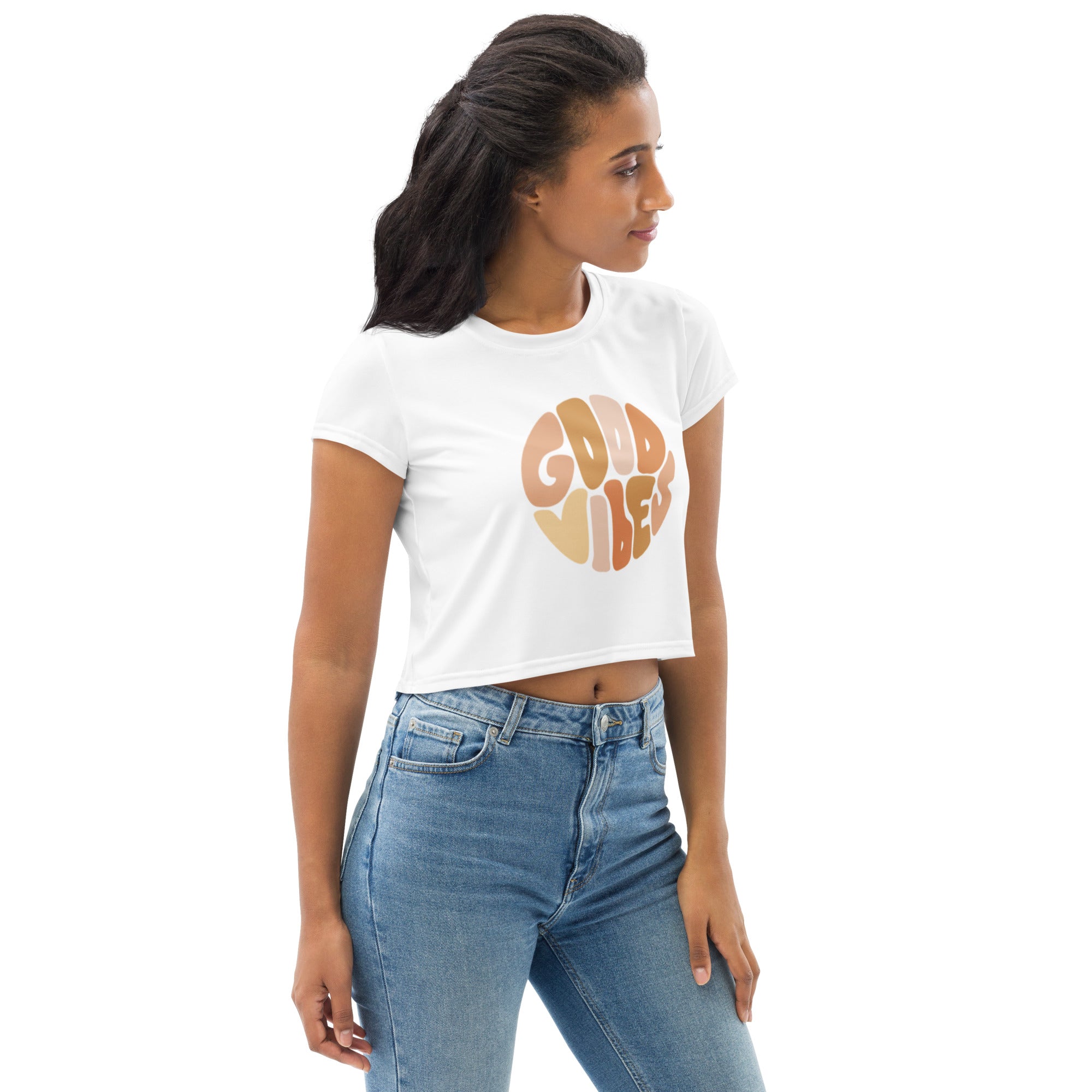 SHE REBEL - Good Vibes Crop Top